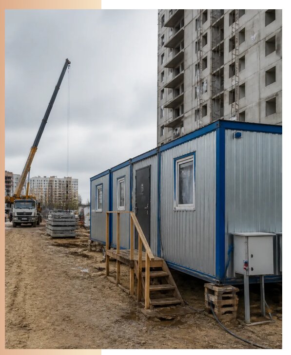 Аренда строительных вагончиков для рабочих в Костроме