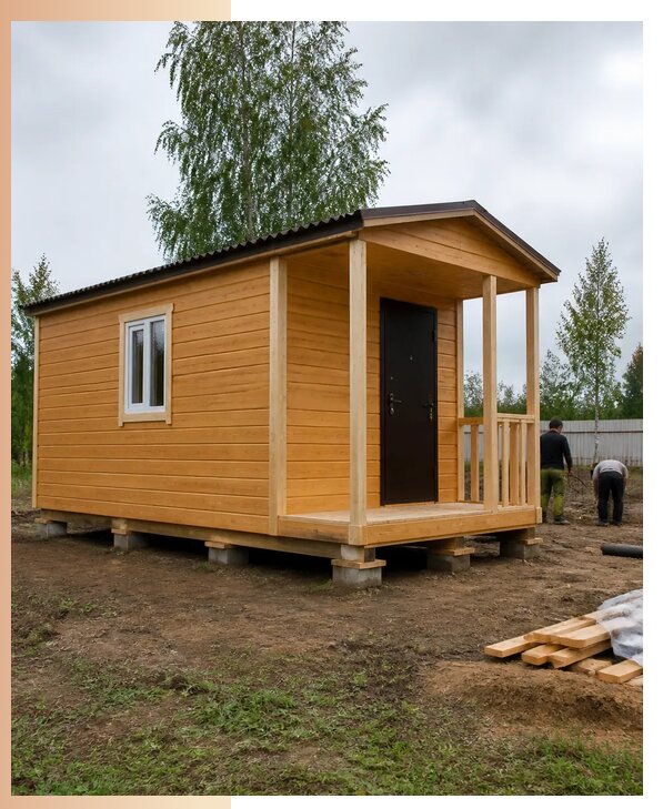 Недорогие дачные домики в Костроме с изготовлением и доставкой